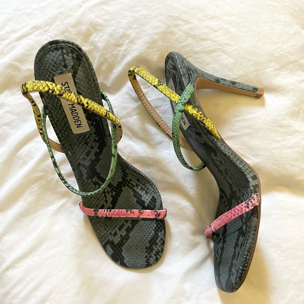 Steve Madden Meline Snake Print Sandal, Women's